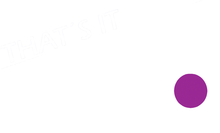 Lila Punkt auf weißem Hintergrund, ein minimalistisches Design.