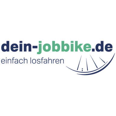 Logo von dein-jobbike.de mit Slogan "einfach losfahren".